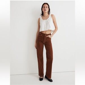 Madewell Brown Wide Leg Pants
